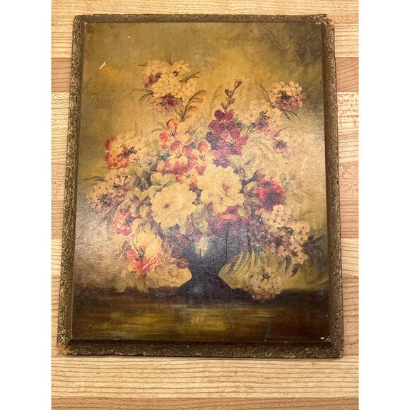Vintage Artist Maurice DeCamps Floral Mystic and Floral Fantasy Wall Art - Picture 3 of 8